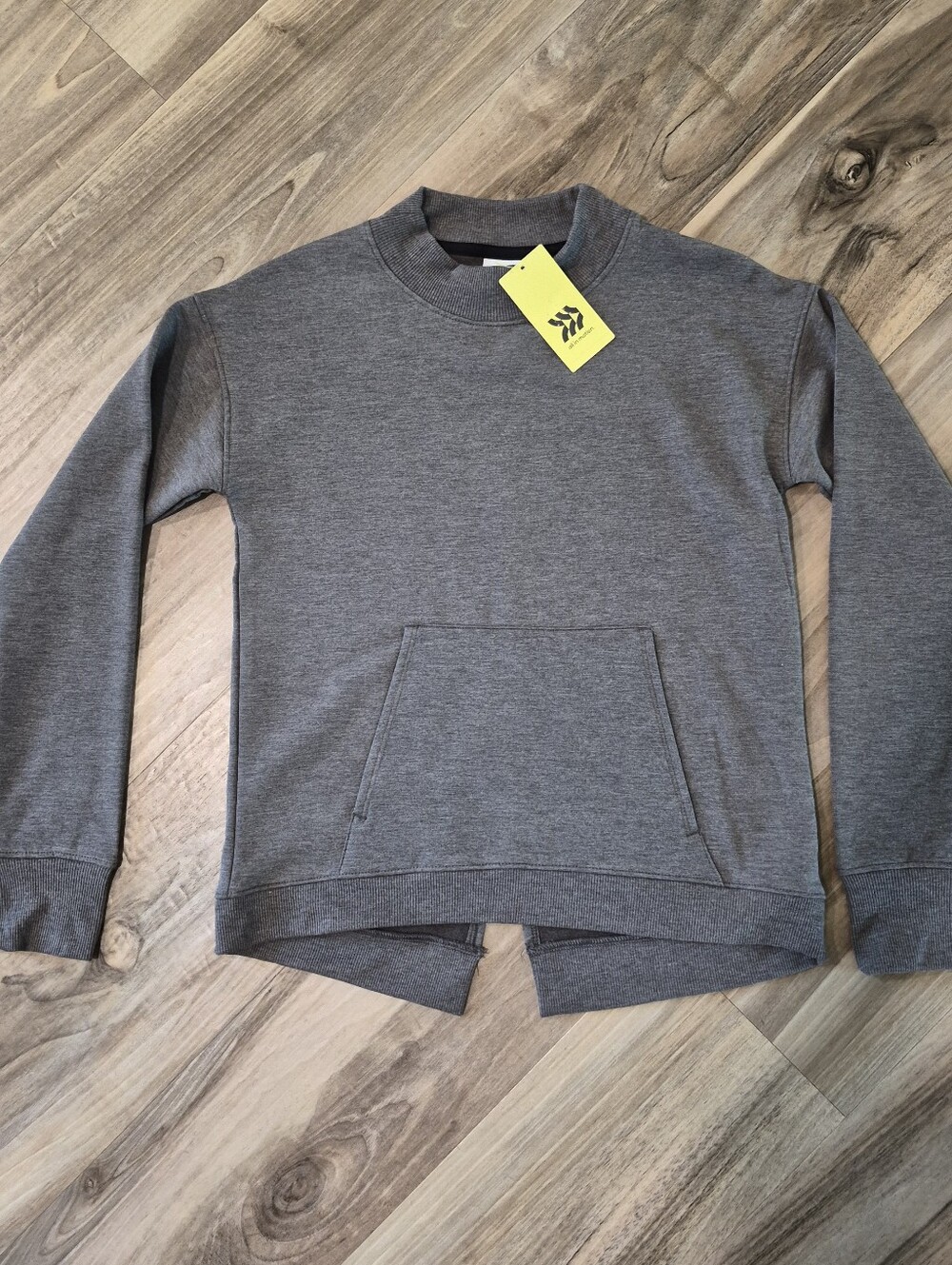 all in motion Grey Sweatshirt Mockneck Pullover Thumbhole NEW Sz 7-8 Girls